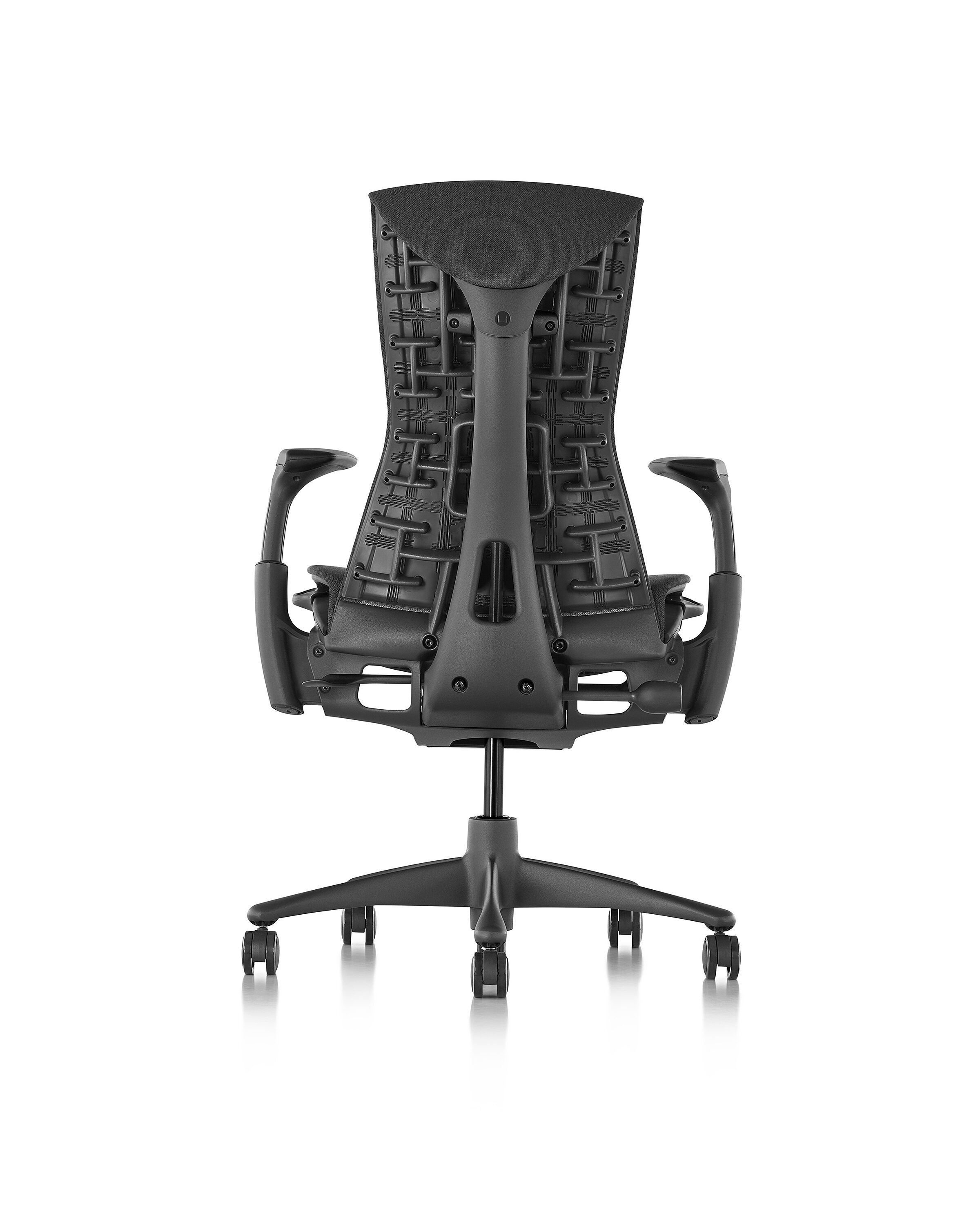 rear view of graphite Embody task chair