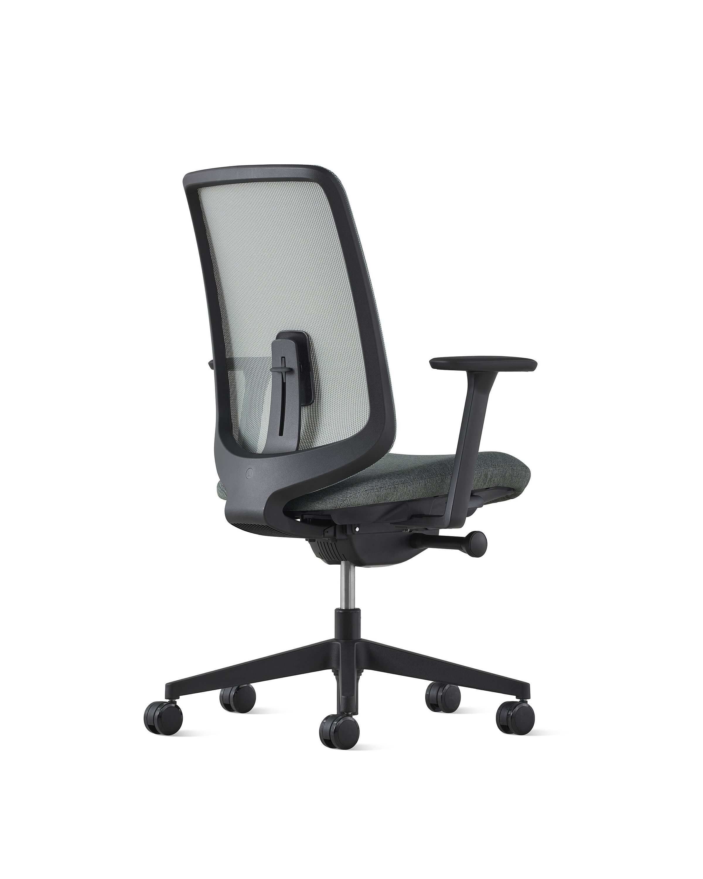 back view of graphite Verus task chair