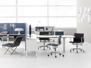 white and ash meeting space with lounge